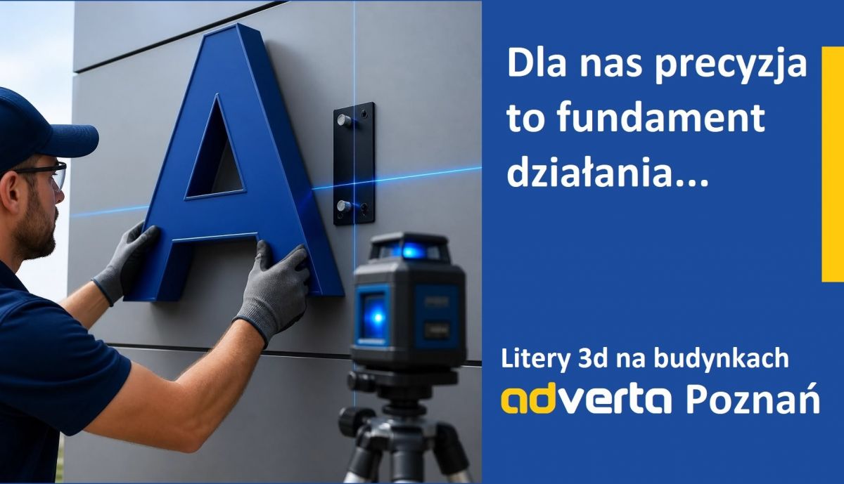 Litery 3d - precyzja to podstawa działania i efektu.